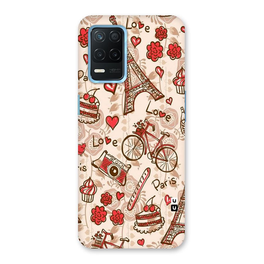 Red Peach City Back Case for Realme 8 5G