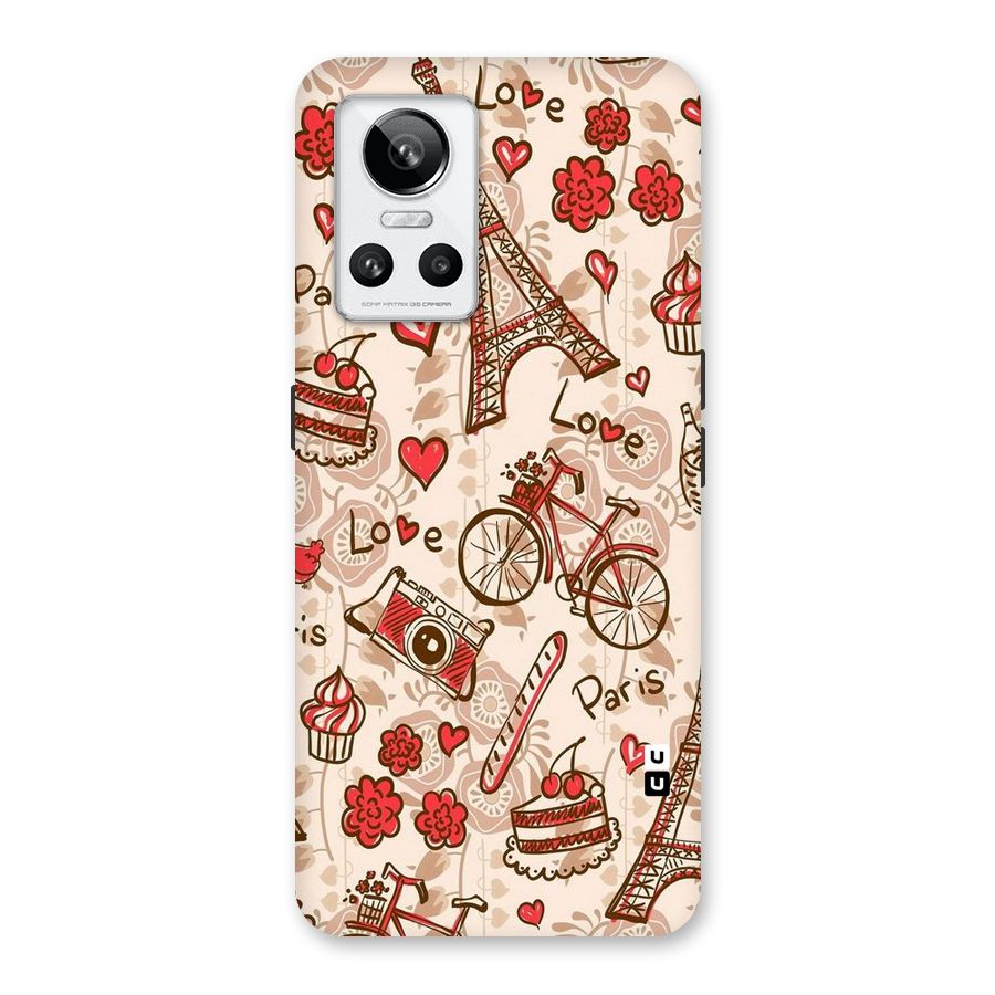 Red Peach City Back Case for Realme GT Neo 3