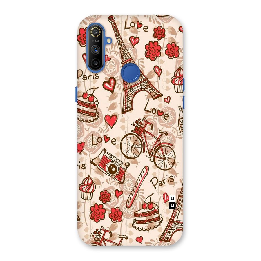Red Peach City Back Case for Realme Narzo 10A