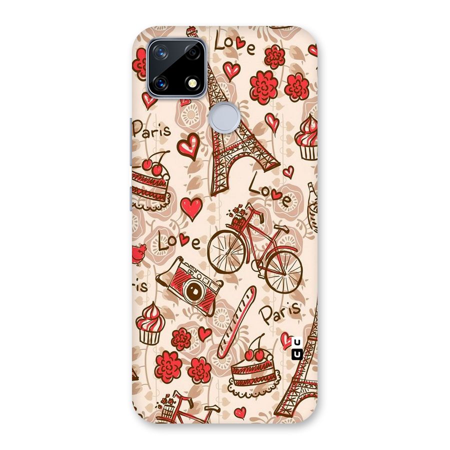 Red Peach City Back Case for Realme Narzo 20
