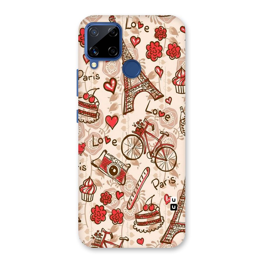 Red Peach City Back Case for Realme Narzo 30A