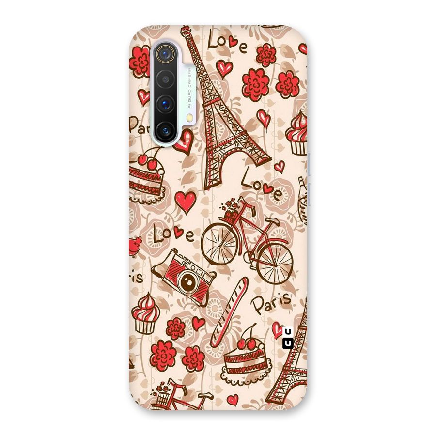 Red Peach City Back Case for Realme X3