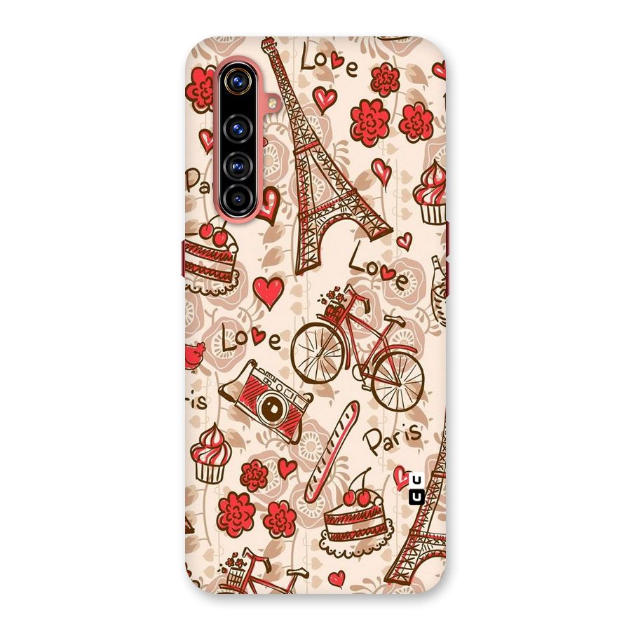 Red Peach City Back Case for Realme X50 Pro