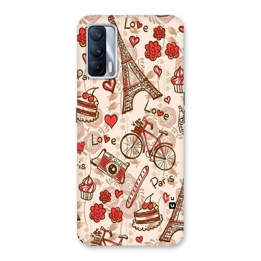 Red Peach City Back Case for Realme X7