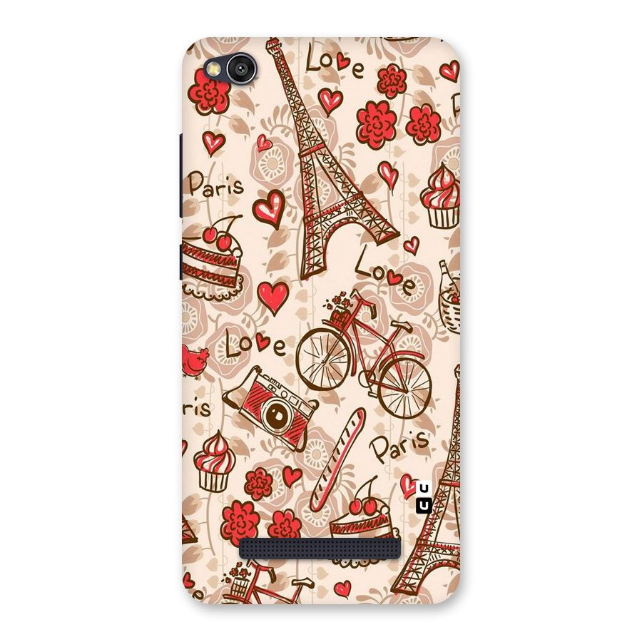 Red Peach City Back Case for Redmi 4A