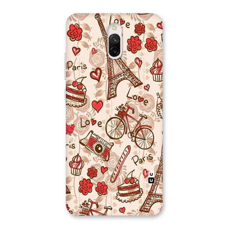 Red Peach City Back Case for Redmi 8A Dual