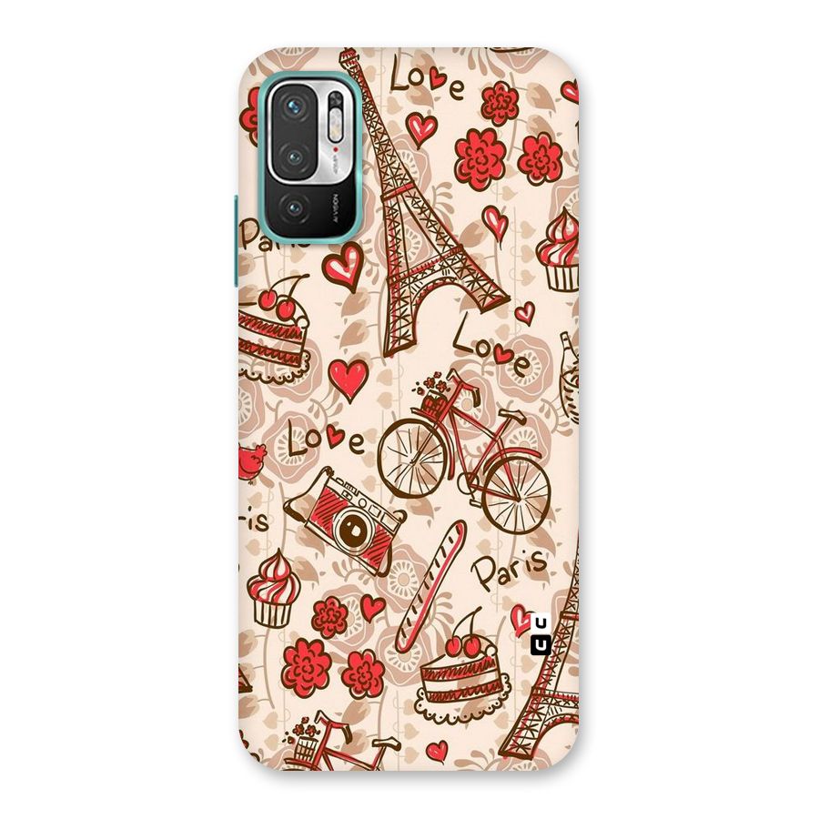 Red Peach City Back Case for Redmi Note 10T 5G