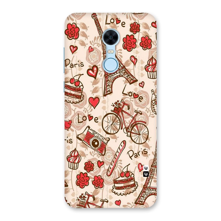 Red Peach City Back Case for Redmi Note 5