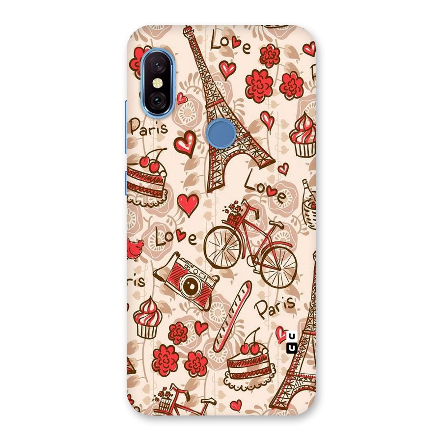 Red Peach City Back Case for Redmi Note 6 Pro