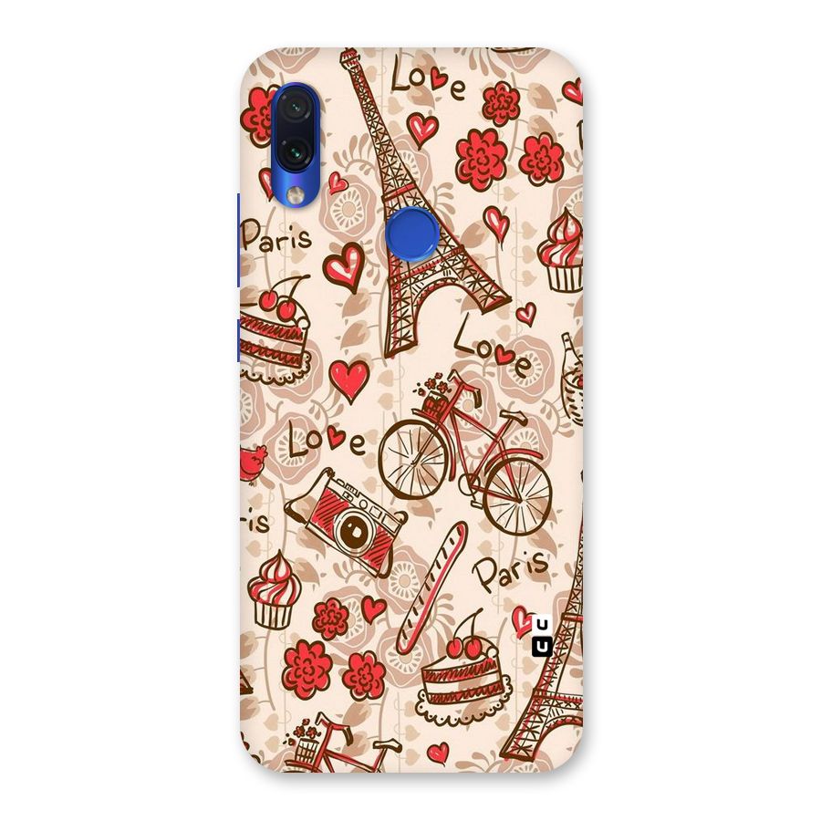 Red Peach City Back Case for Redmi Note 7