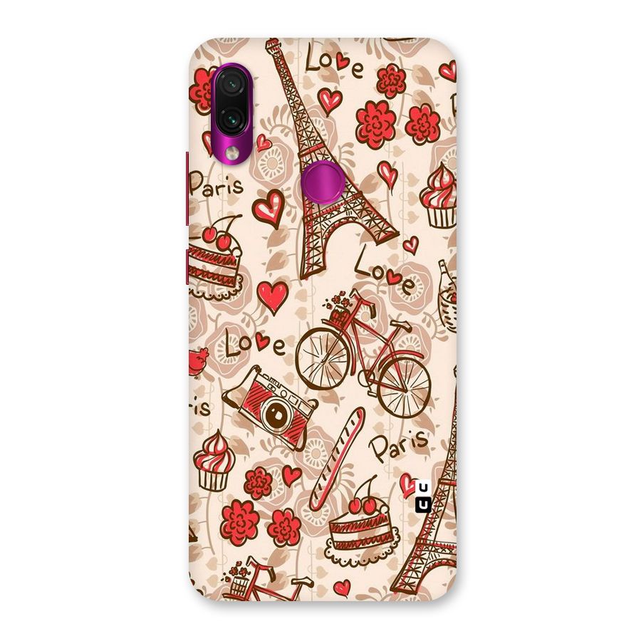 Red Peach City Back Case for Redmi Note 7 Pro