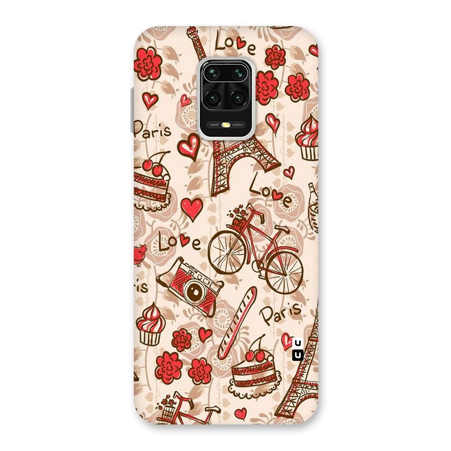 Red Peach City Back Case for Redmi Note 9 Pro