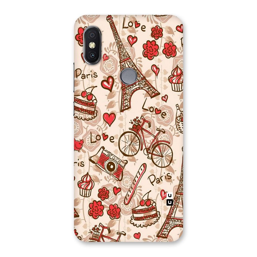 Red Peach City Back Case for Redmi Y2