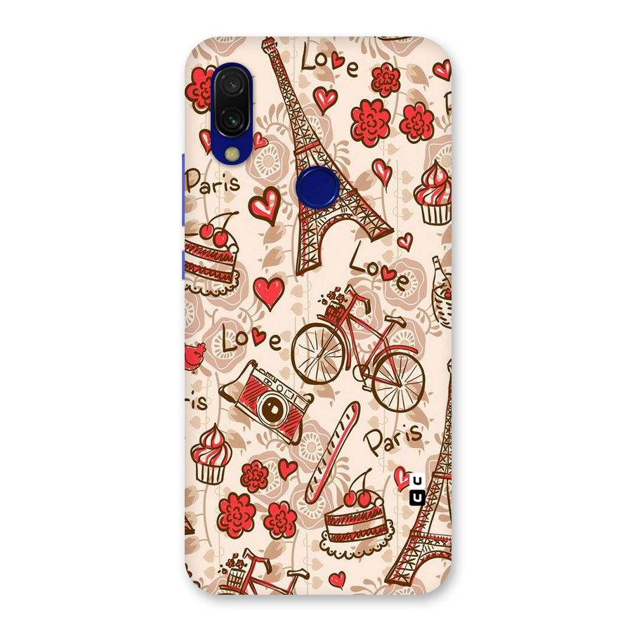 Red Peach City Back Case for Redmi Y3