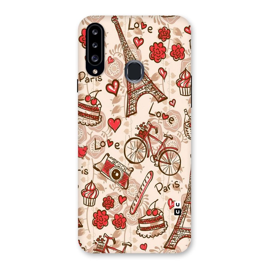 Red Peach City Back Case for Samsung Galaxy A20s
