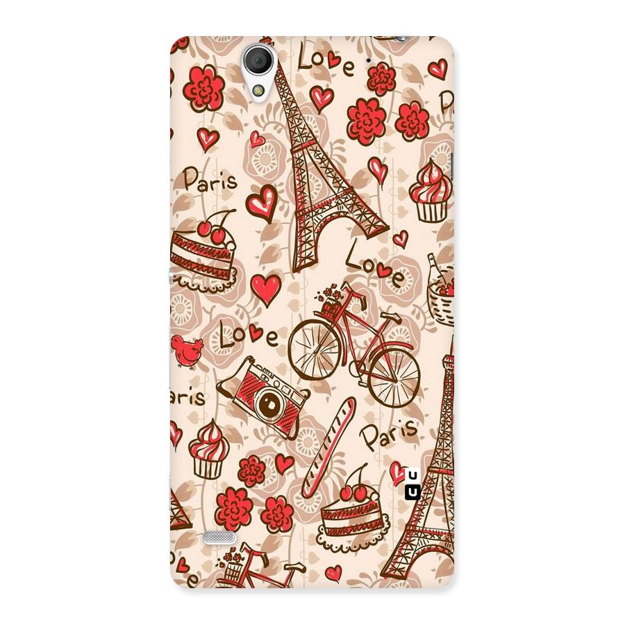Red Peach City Back Case for Sony Xperia C4