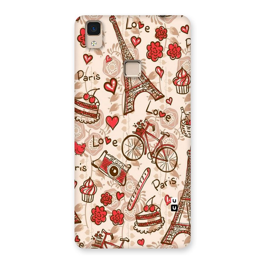 Red Peach City Back Case for V3 Max