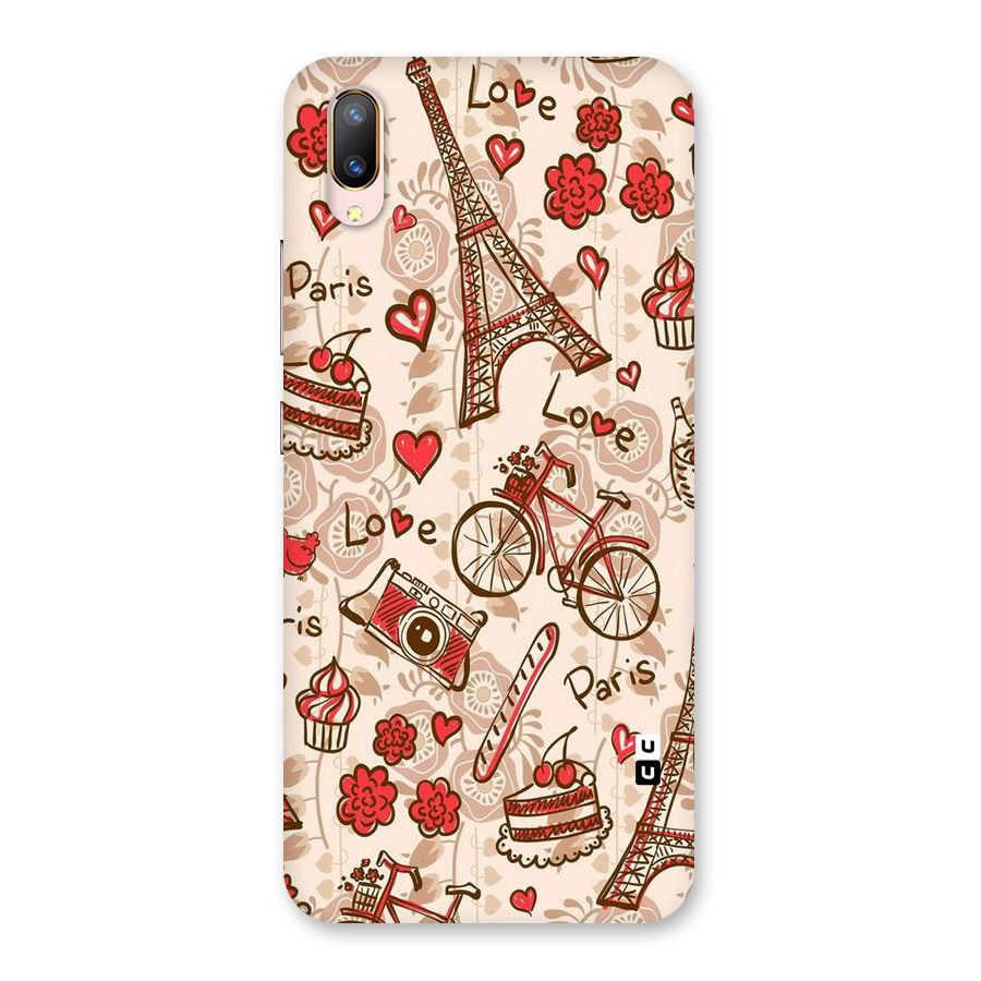 Red Peach City Back Case for Vivo V11 Pro