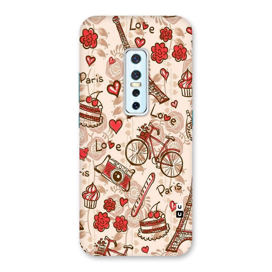 Red Peach City Back Case for Vivo V17 Pro