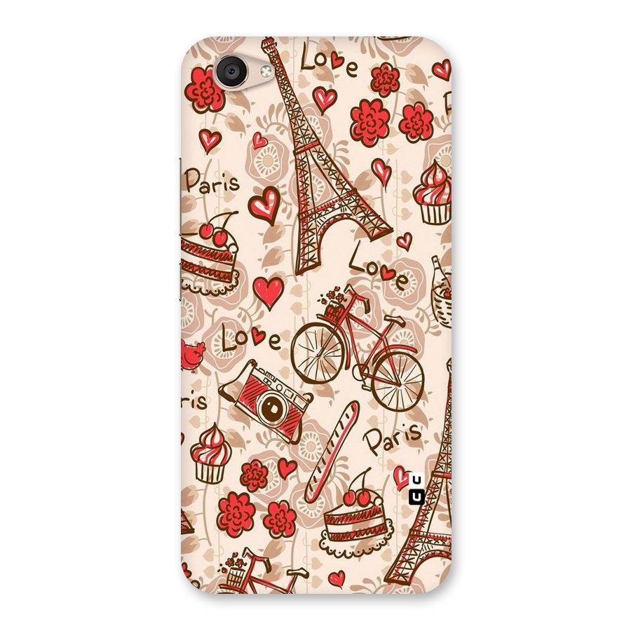 Red Peach City Back Case for Vivo V5 Plus