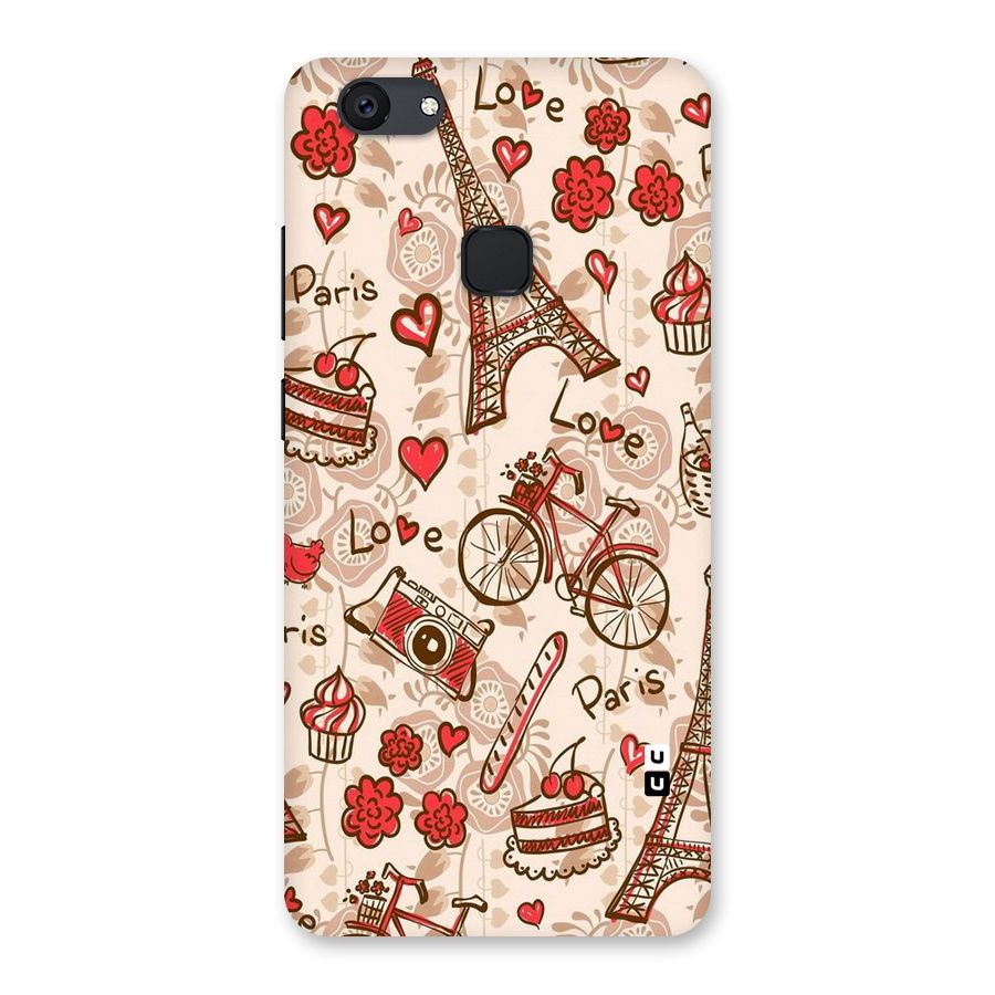 Red Peach City Back Case for Vivo V7 Plus