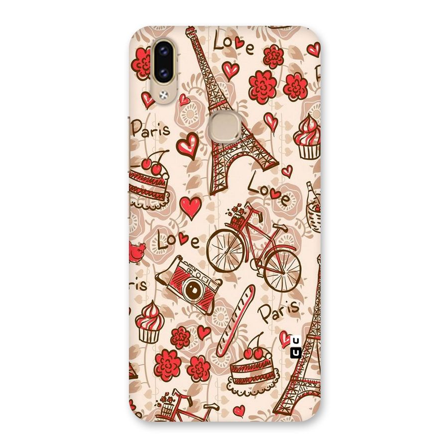 Red Peach City Back Case for Vivo V9 Youth