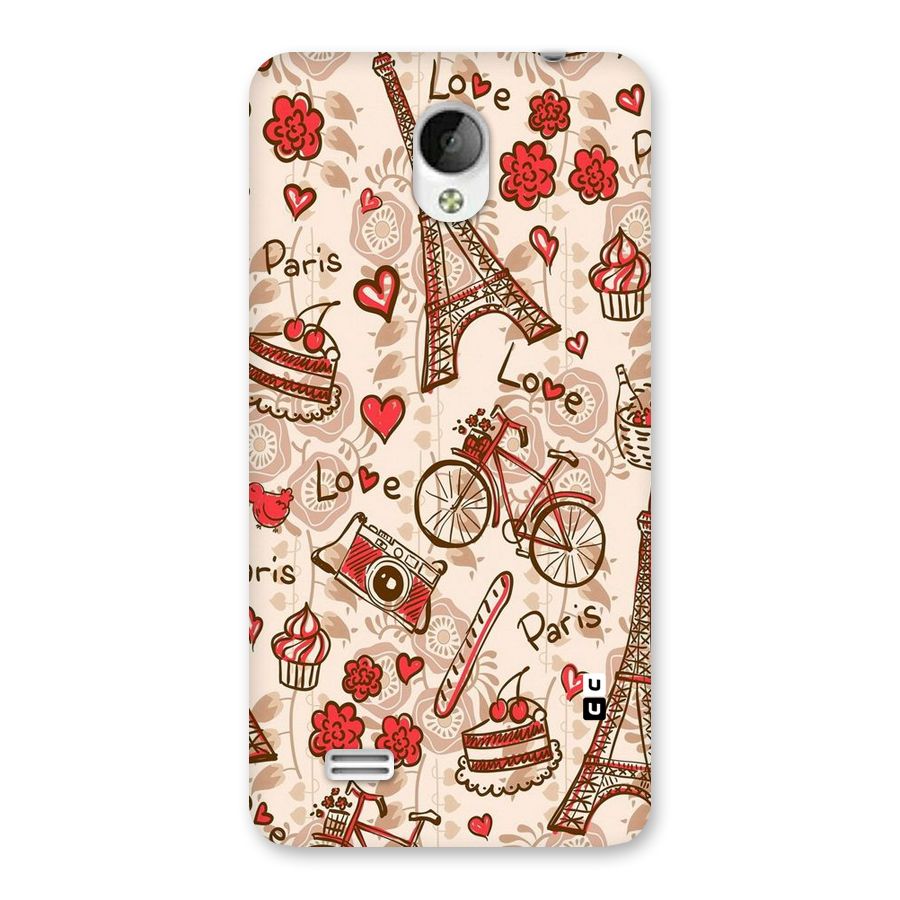 Red Peach City Back Case for Vivo Y21