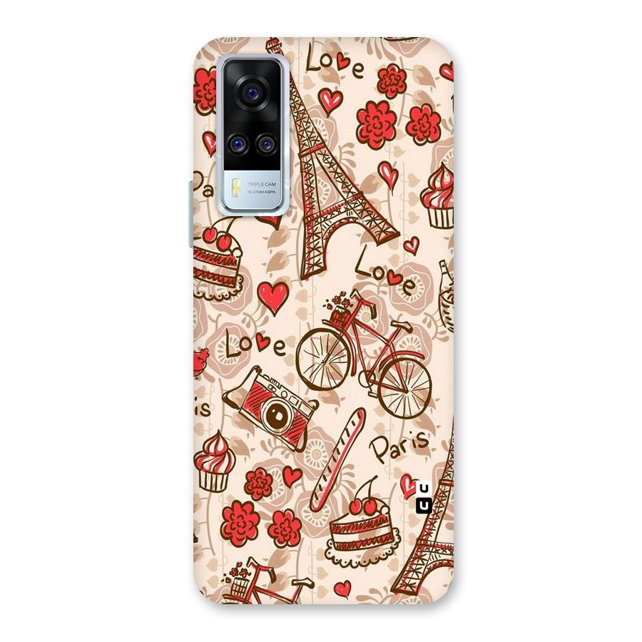 Red Peach City Back Case for Vivo Y31