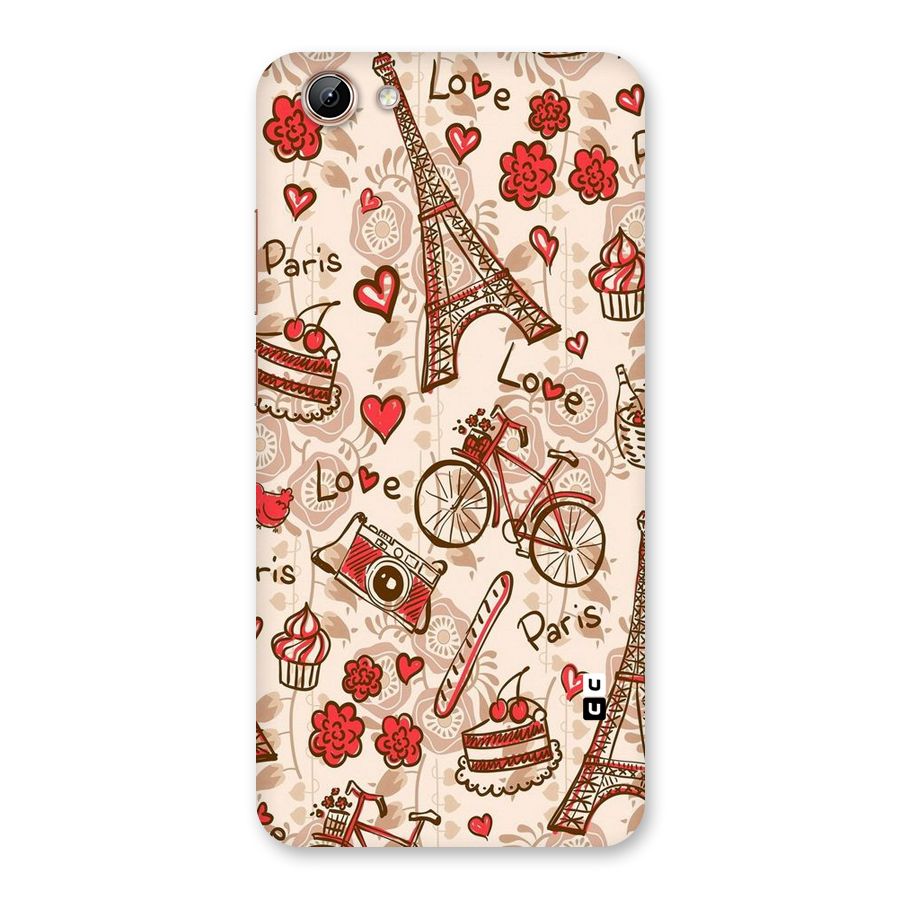 Red Peach City Back Case for Vivo Y71