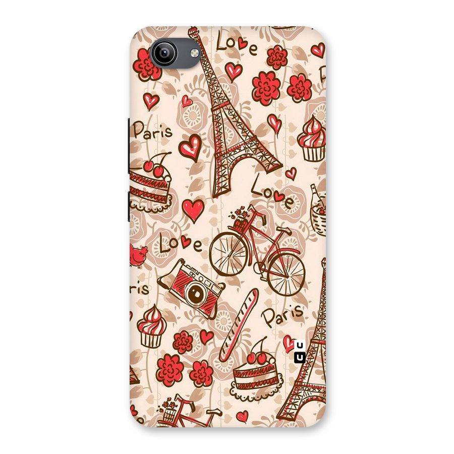 Red Peach City Back Case for Vivo Y81i