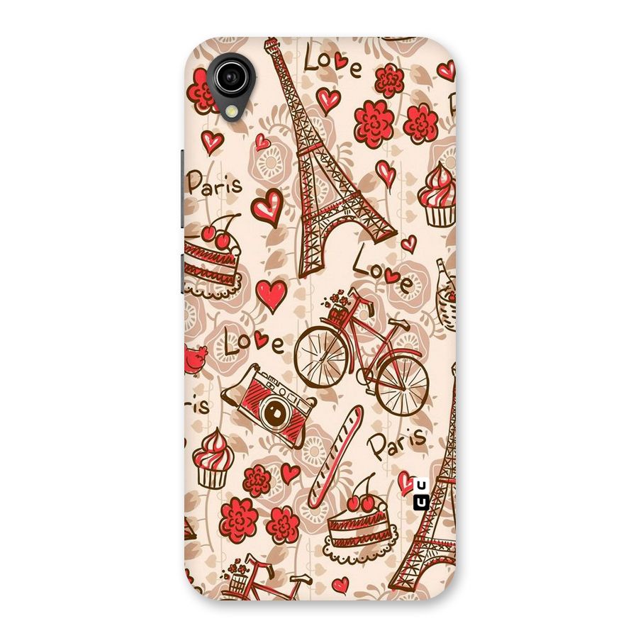 Red Peach City Back Case for Vivo Y90