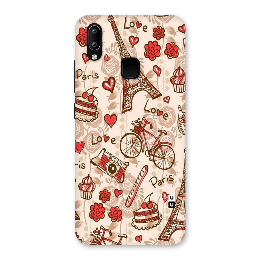 Red Peach City Back Case for Vivo Y93