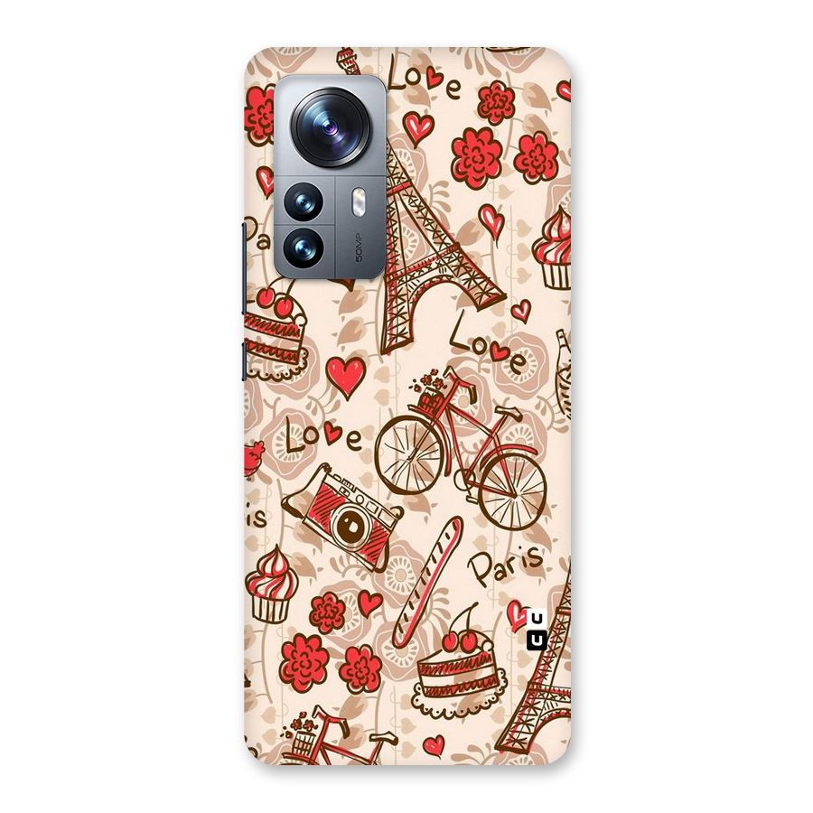 Red Peach City Back Case for Xiaomi 12 Pro