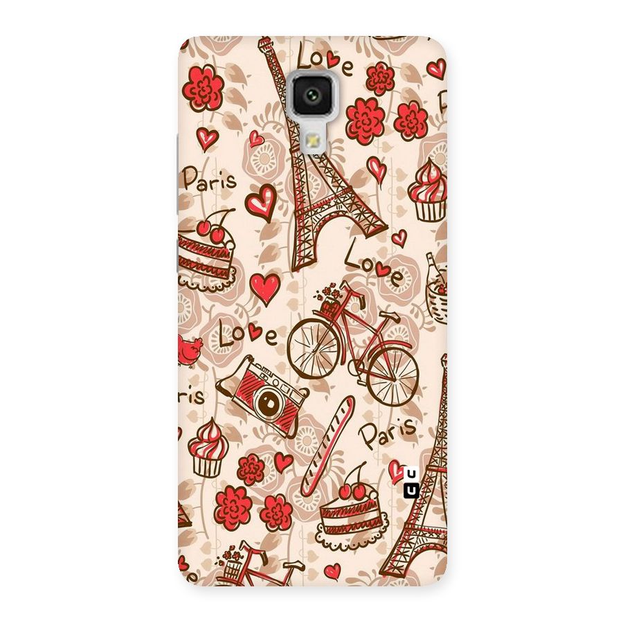 Red Peach City Back Case for Xiaomi Mi 4