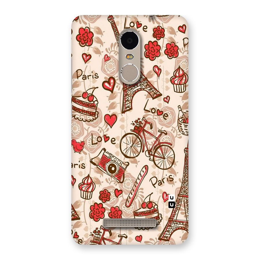 Red Peach City Back Case for Xiaomi Redmi Note 3