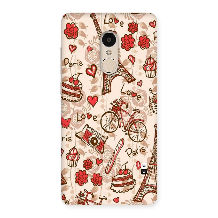 Red Peach City Back Case for Xiaomi Redmi Note 4