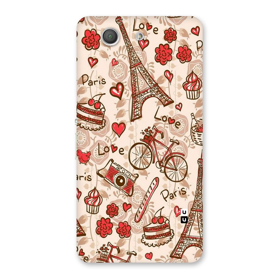 Red Peach City Back Case for Xperia Z3 Compact