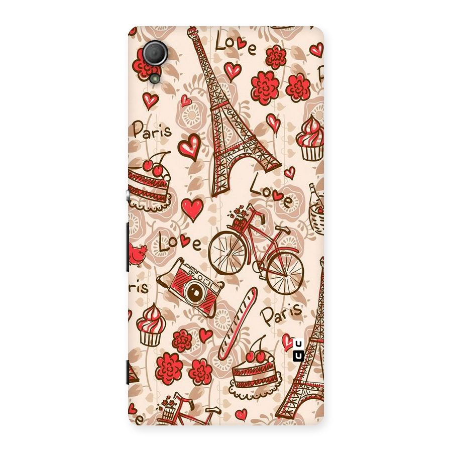 Red Peach City Back Case for Xperia Z3 Plus