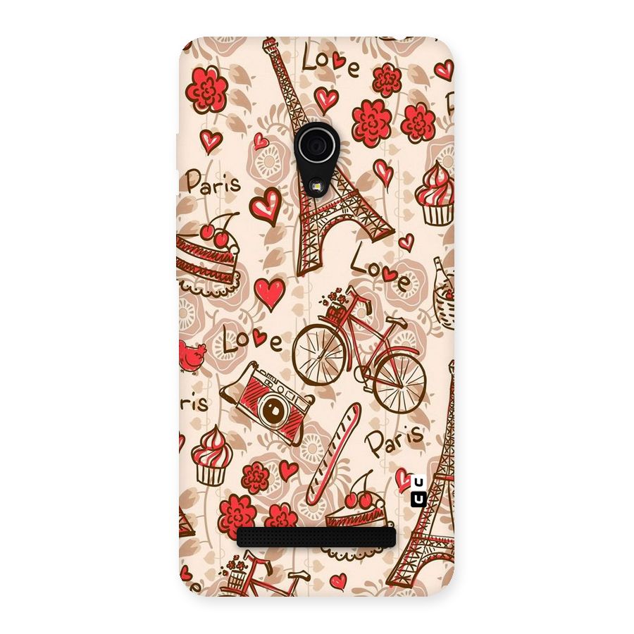 Red Peach City Back Case for Zenfone 5