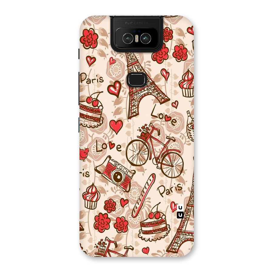 Red Peach City Back Case for Zenfone 6z
