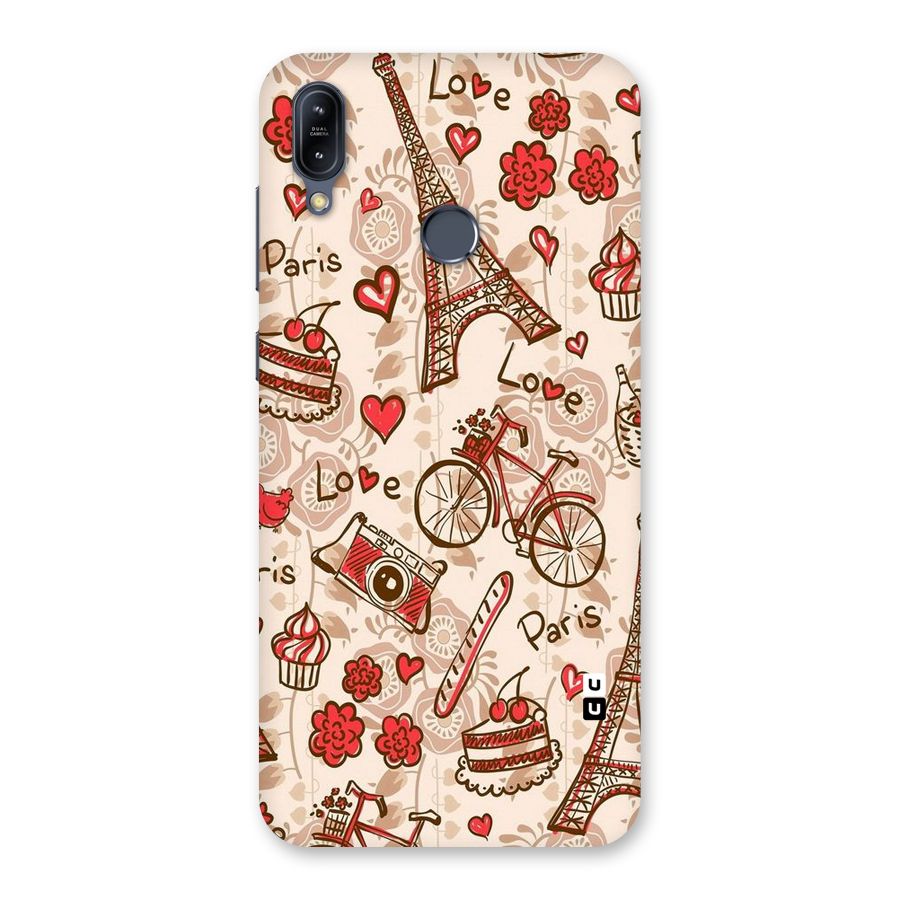 Red Peach City Back Case for Zenfone Max M2