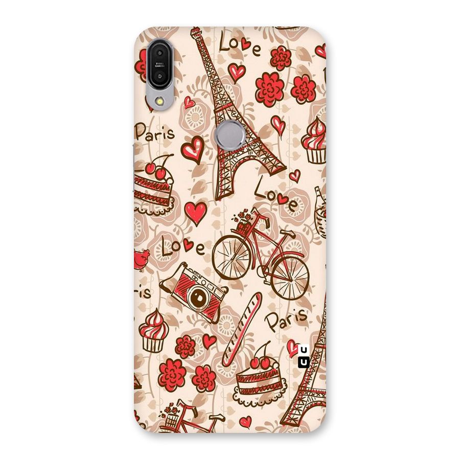 Red Peach City Back Case for Zenfone Max Pro M1