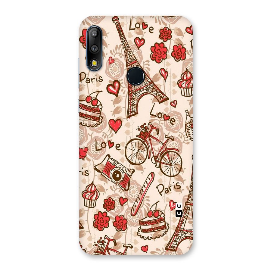 Red Peach City Back Case for Zenfone Max Pro M2