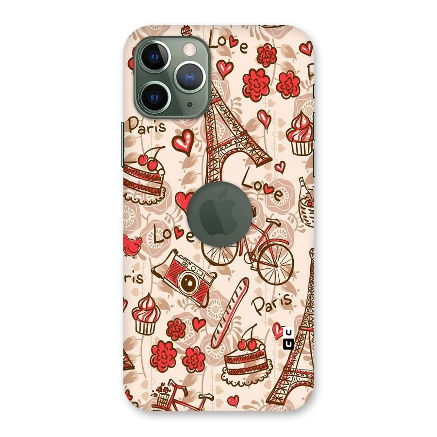 Red Peach City Back Case for iPhone 11 Pro Logo  Cut
