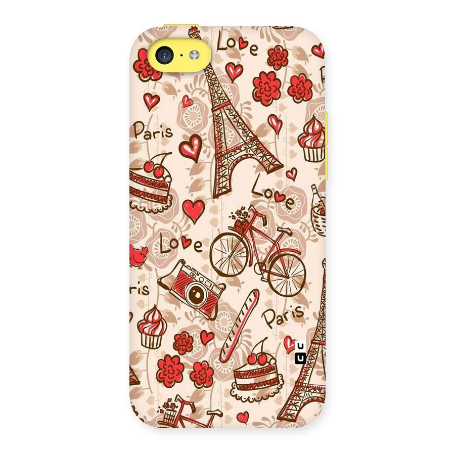 Red Peach City Back Case for iPhone 5C