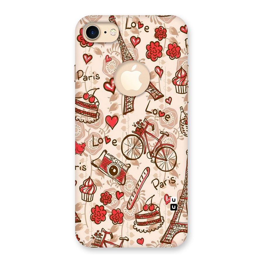 Red Peach City Back Case for iPhone 7 Logo Cut