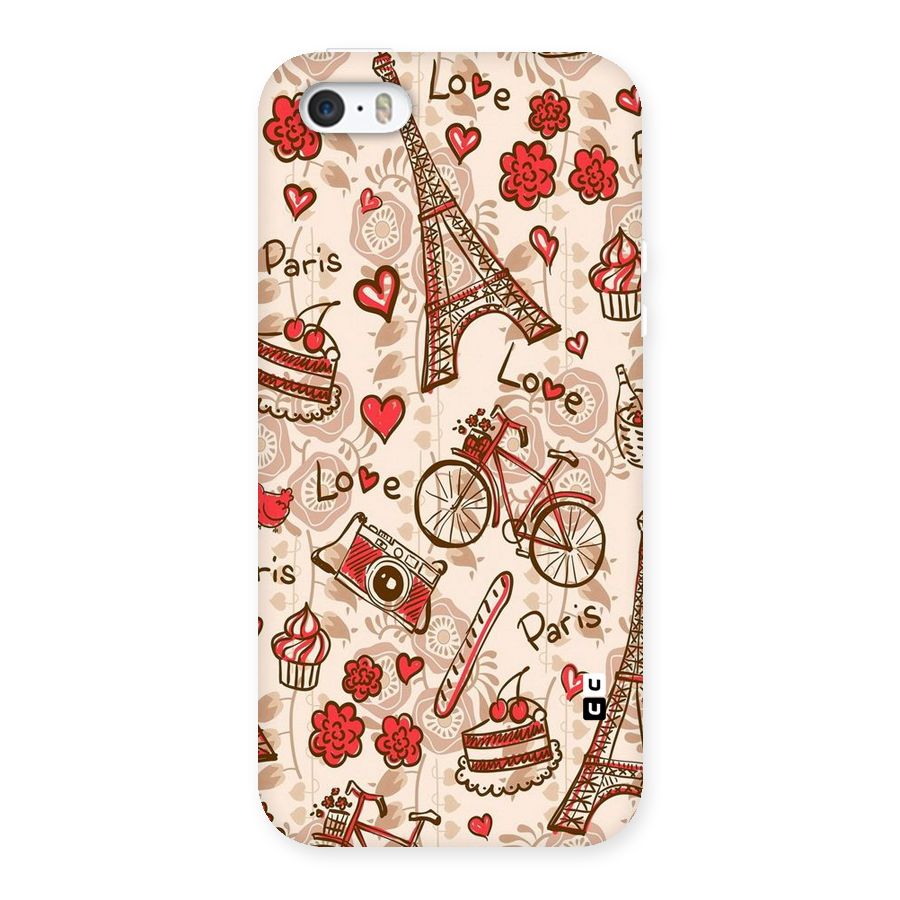 Red Peach City Back Case for iPhone SE