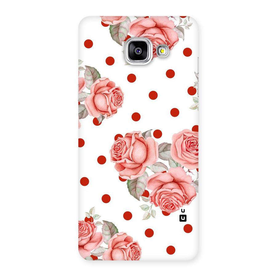 Red Peach Shade Flowers Back Case for Galaxy A5 2016