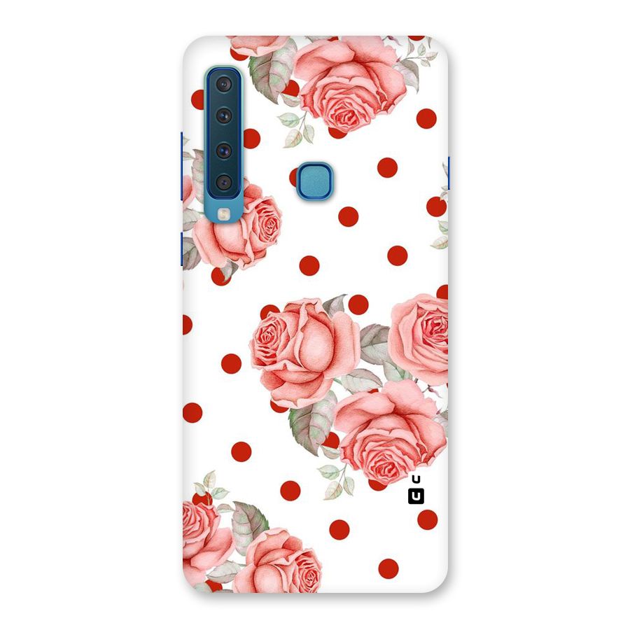 Red Peach Shade Flowers Back Case for Galaxy A9 (2018)