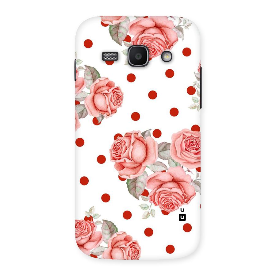 Red Peach Shade Flowers Back Case for Galaxy Ace 3